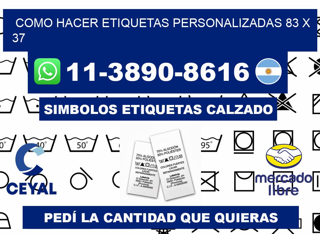 como hacer etiquetas personalizadas 83 x 37