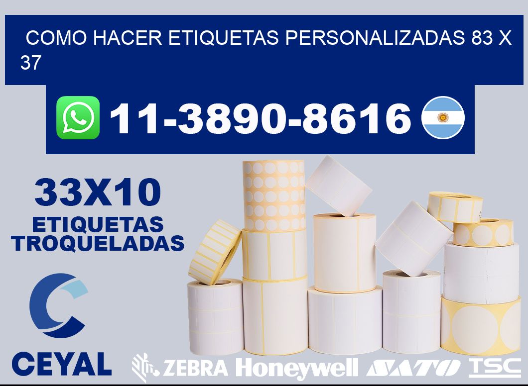 como hacer etiquetas personalizadas 83 x 37