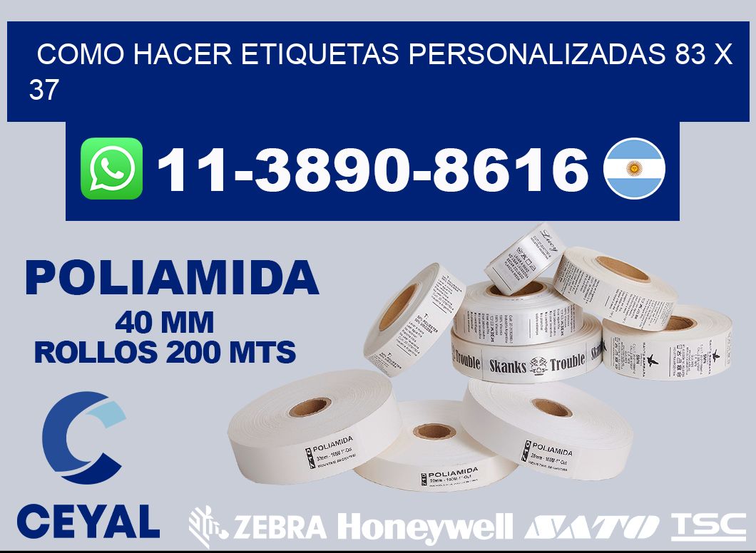 como hacer etiquetas personalizadas 83 x 37
