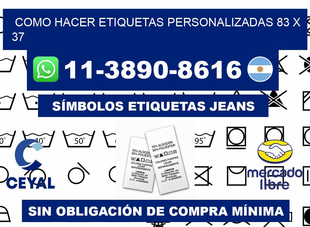 como hacer etiquetas personalizadas 83 x 37