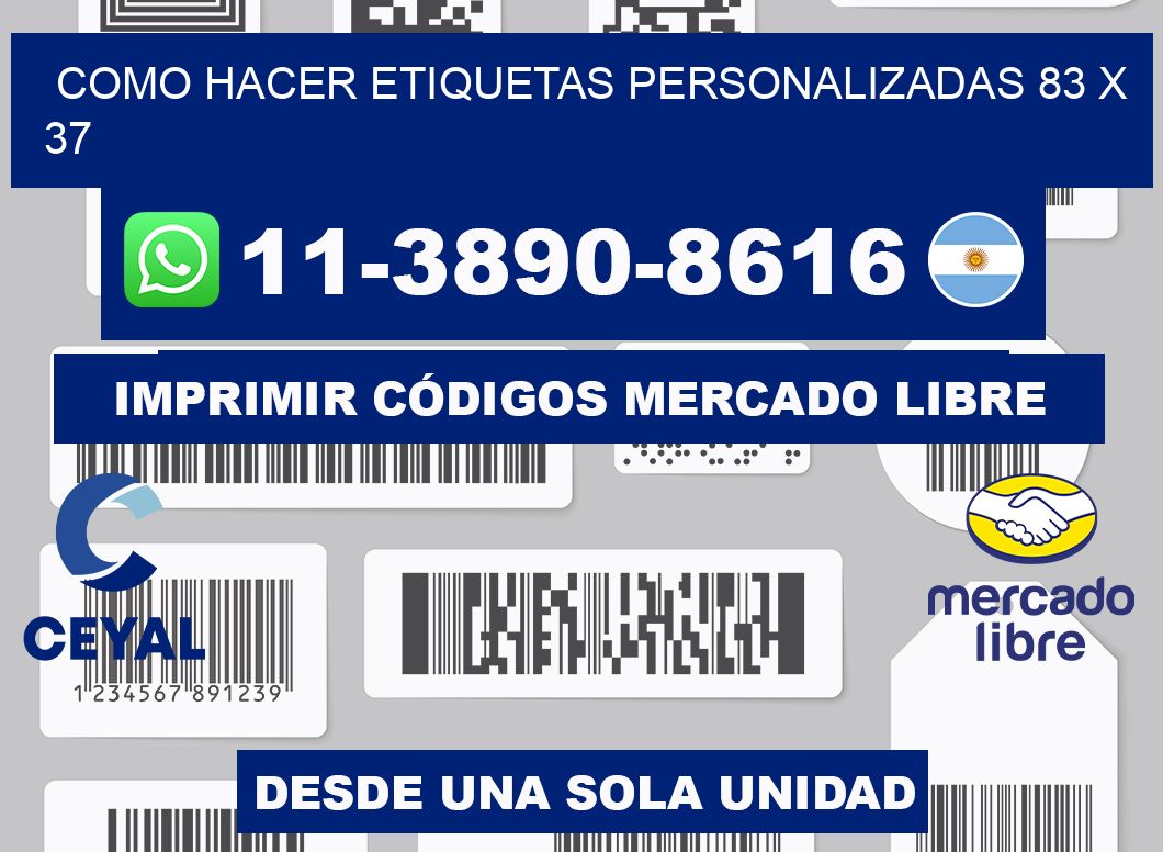 como hacer etiquetas personalizadas 83 x 37