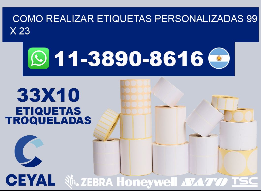 como realizar etiquetas personalizadas 99 x 23