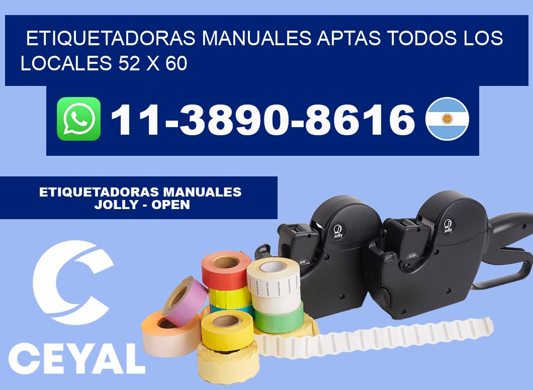 etiquetadoras manuales aptas todos los locales 52 x 60