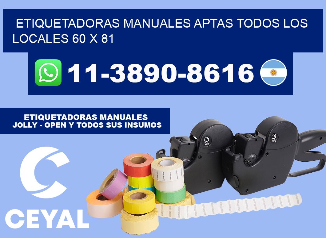 etiquetadoras manuales aptas todos los locales 60 x 81