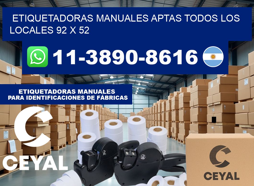 etiquetadoras manuales aptas todos los locales 92 x 52