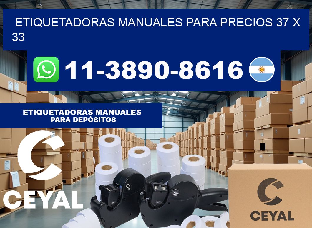 etiquetadoras manuales para precios 37 x 33