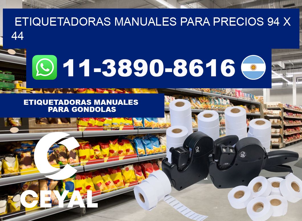 etiquetadoras manuales para precios 94 x 44