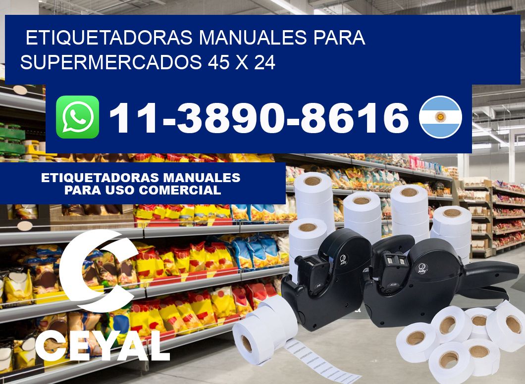 etiquetadoras manuales para supermercados 45 x 24