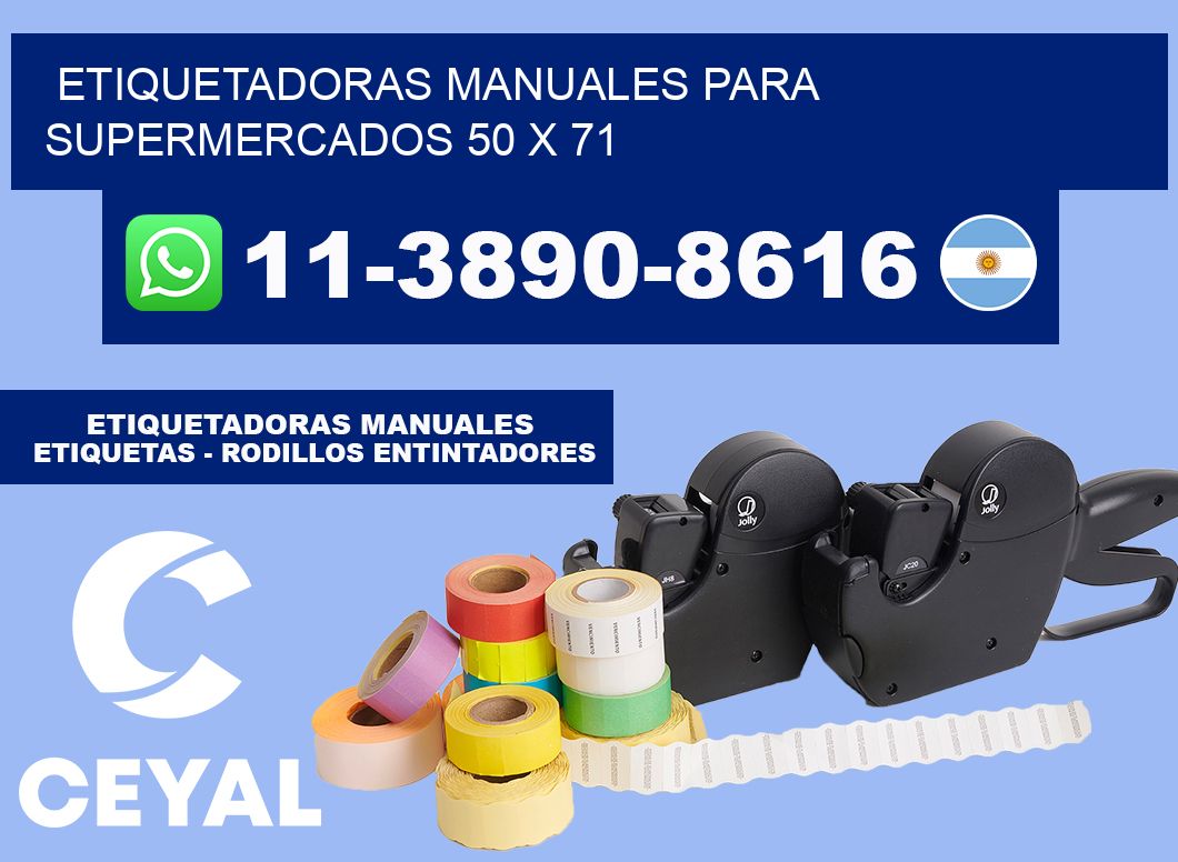 etiquetadoras manuales para supermercados 50 x 71