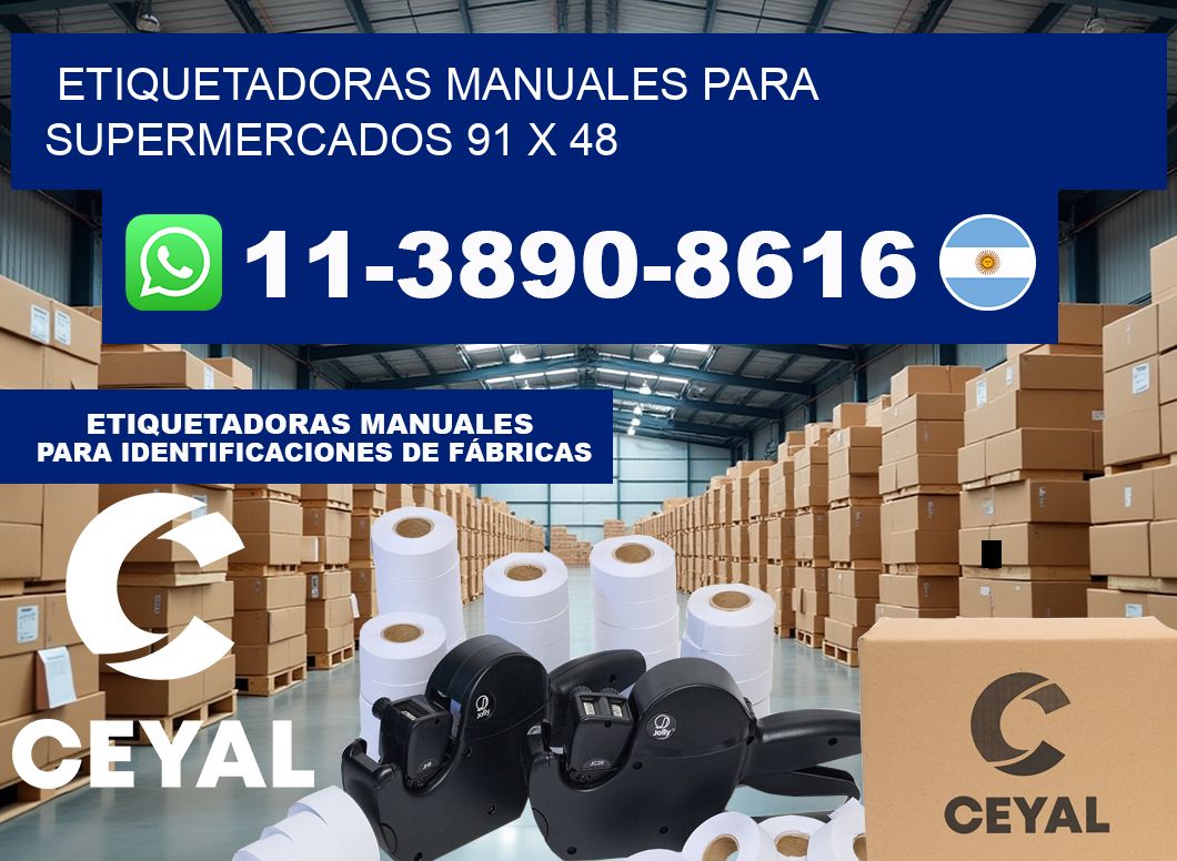 etiquetadoras manuales para supermercados 91 x 48