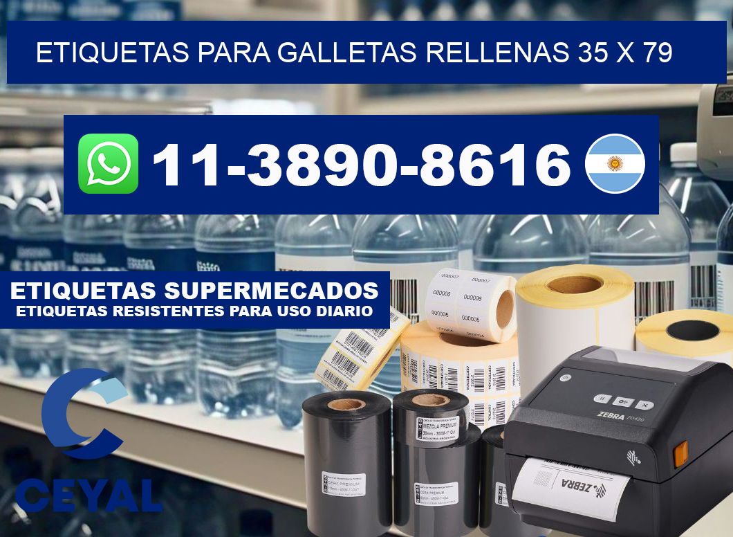 etiquetas para Galletas rellenas 35 x 79