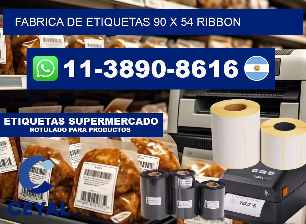 fabrica de etiquetas 90 x 54 ribbon
