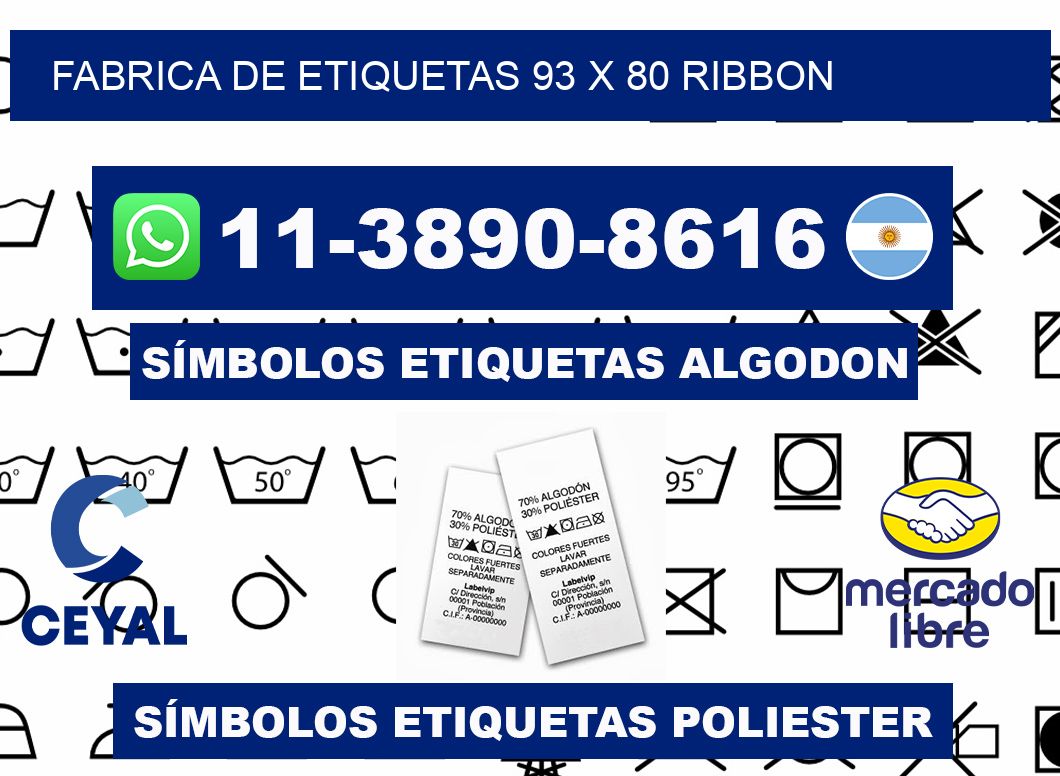 fabrica de etiquetas 93 x 80 ribbon