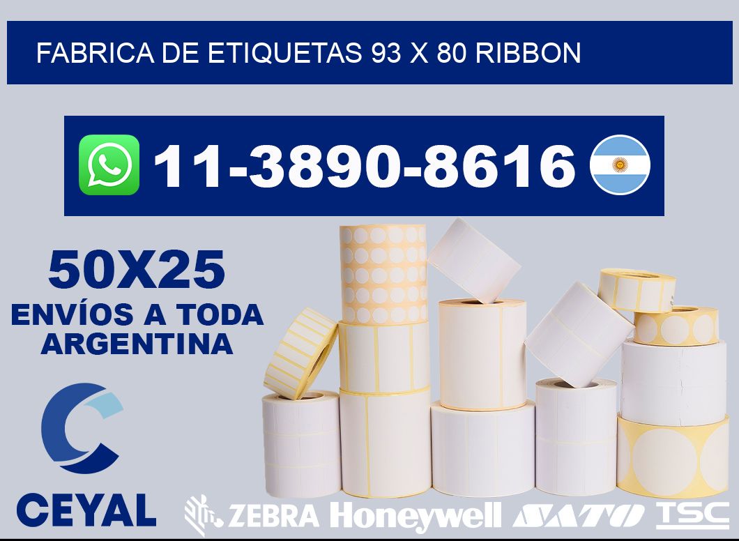 fabrica de etiquetas 93 x 80 ribbon