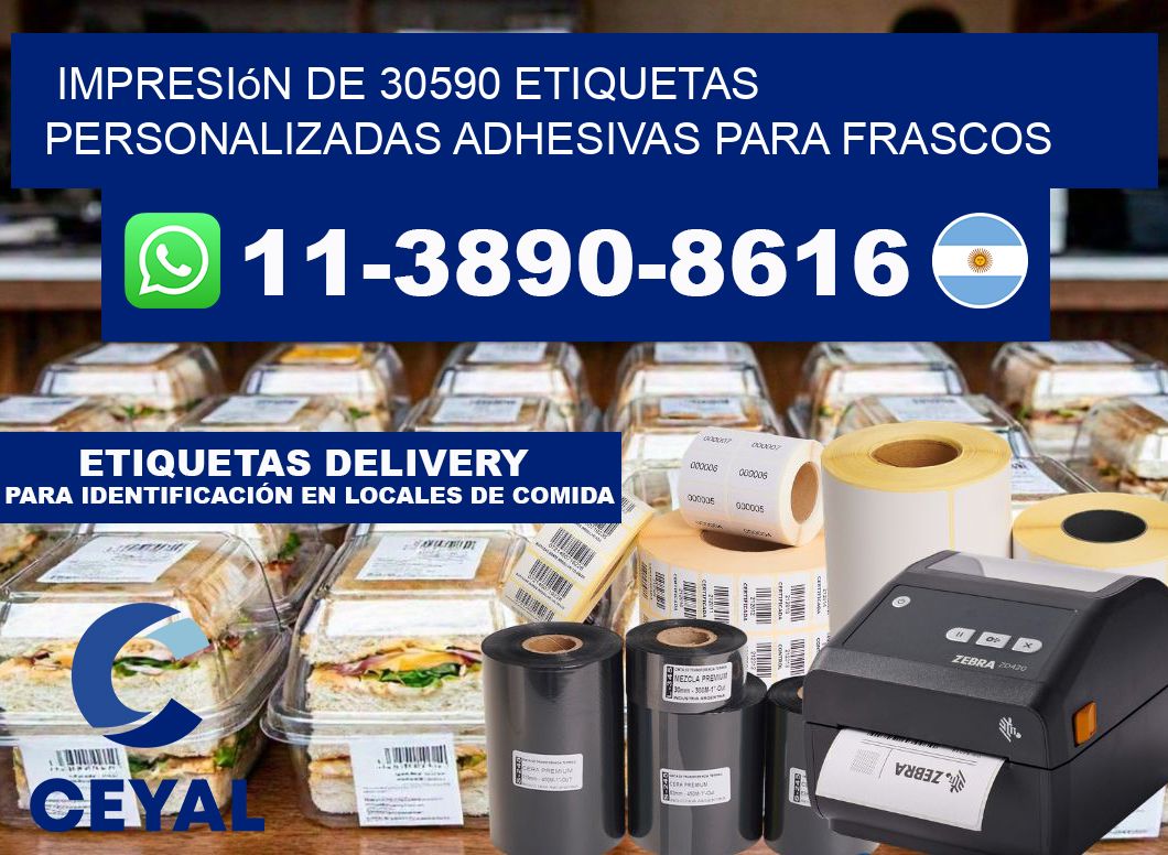 impresión de 30590 etiquetas personalizadas adhesivas para frascos