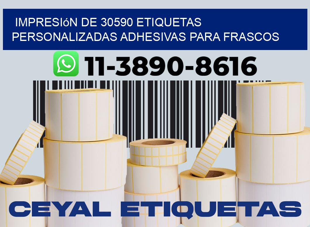 impresión de 30590 etiquetas personalizadas adhesivas para frascos