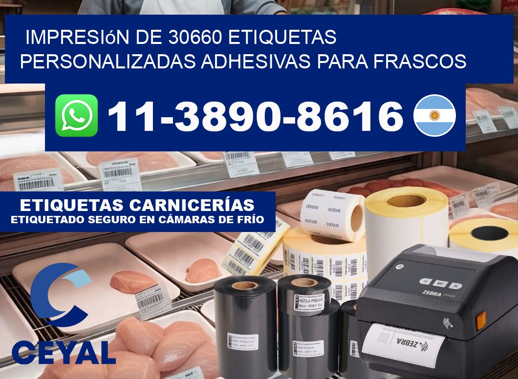 impresión de 30660 etiquetas personalizadas adhesivas para frascos