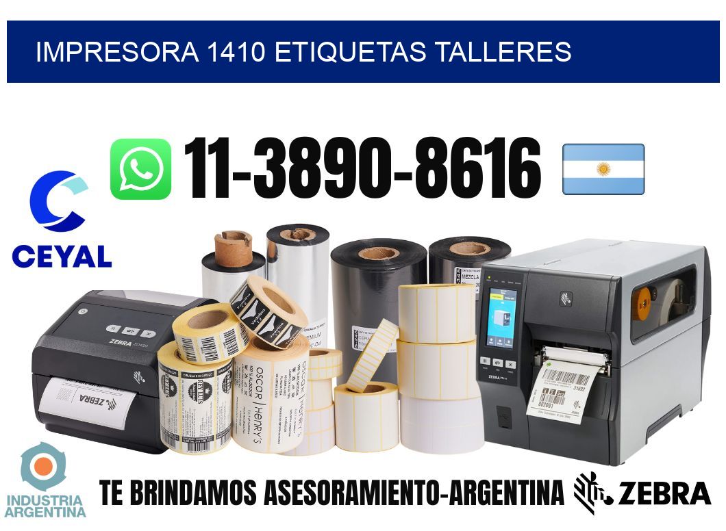 impresora 1410 etiquetas talleres
