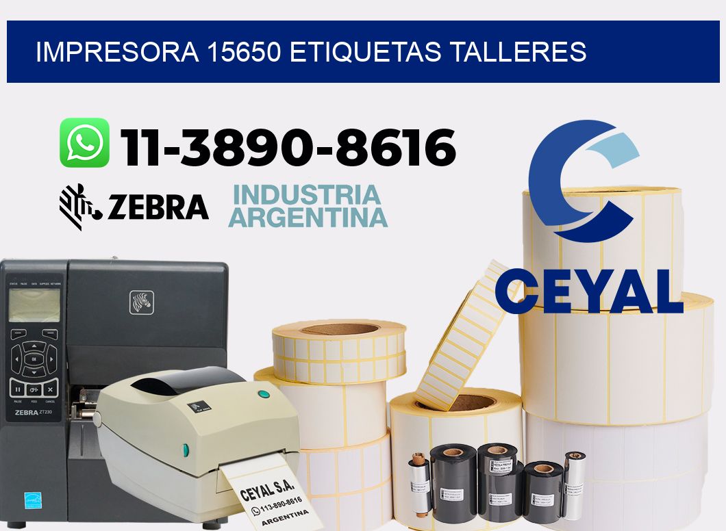 impresora 15650 etiquetas talleres