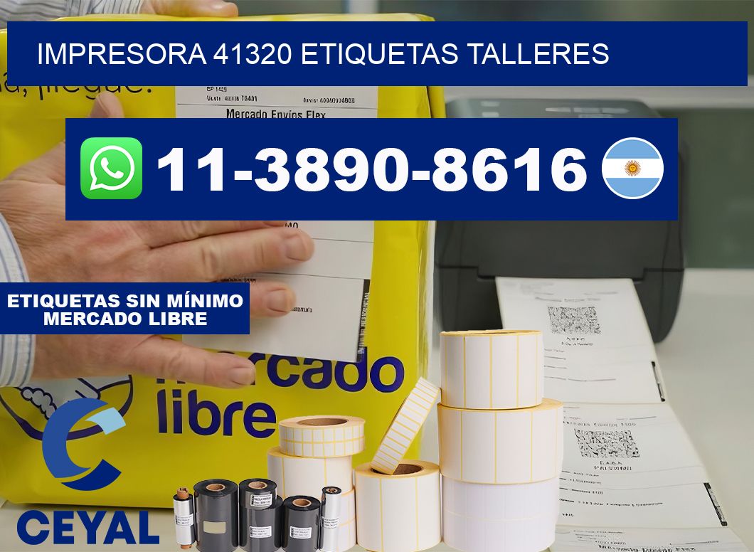 impresora 41320 etiquetas talleres