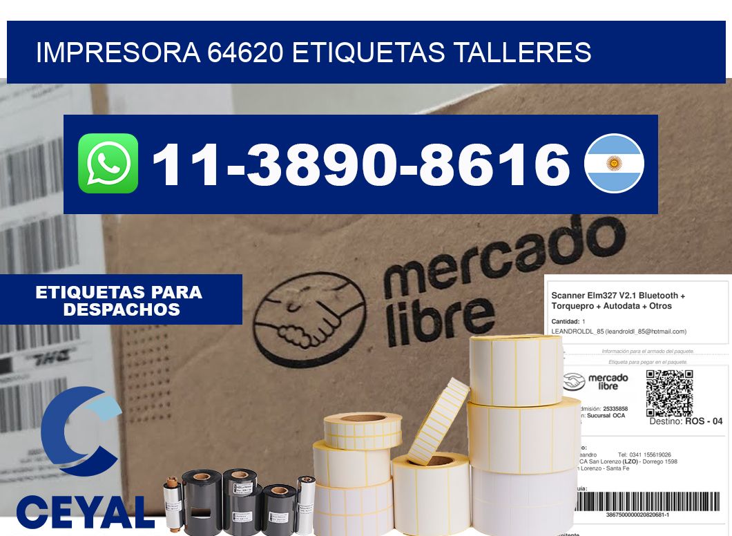 impresora 64620 etiquetas talleres