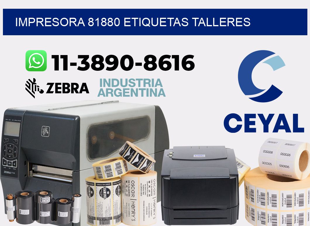 impresora 81880 etiquetas talleres