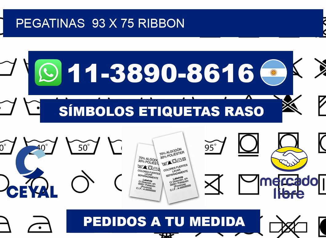 pegatinas  93 x 75 ribbon