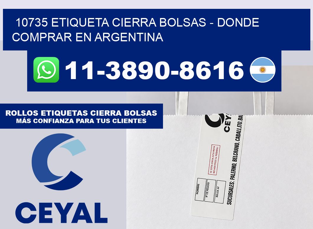 10735 etiqueta Cierra Bolsas – Donde Comprar en Argentina