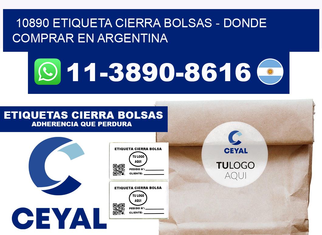 10890 etiqueta Cierra Bolsas - Donde Comprar en Argentina