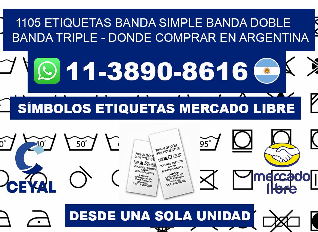 1105 etiquetas banda simple banda doble banda triple - Donde Comprar en Argentina