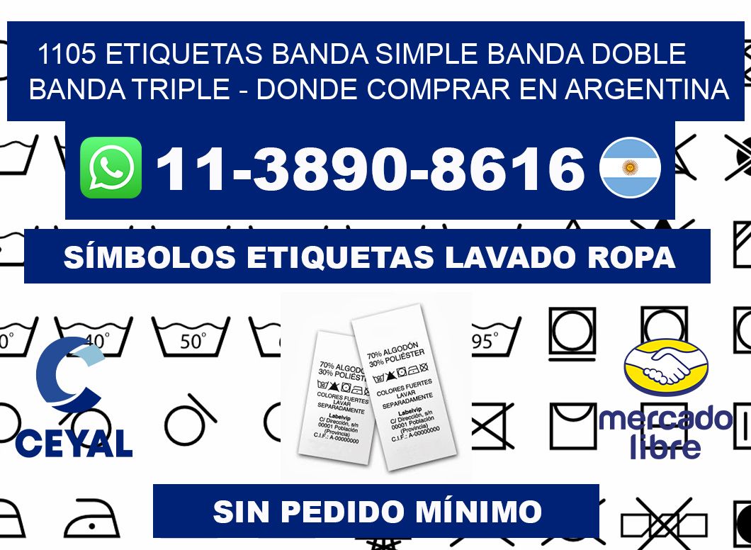 1105 etiquetas banda simple banda doble banda triple - Donde Comprar en Argentina