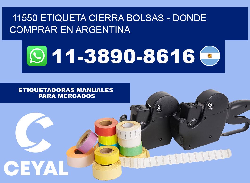 11550 etiqueta Cierra Bolsas - Donde Comprar en Argentina