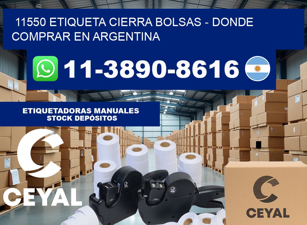 11550 etiqueta Cierra Bolsas – Donde Comprar en Argentina