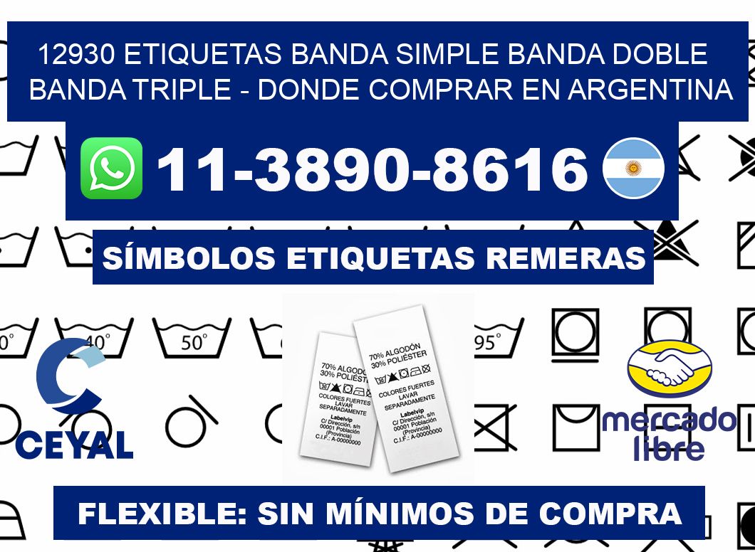 12930 etiquetas banda simple banda doble banda triple - Donde Comprar en Argentina