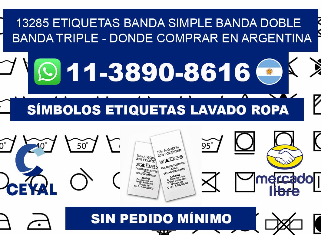 13285 etiquetas banda simple banda doble banda triple - Donde Comprar en Argentina