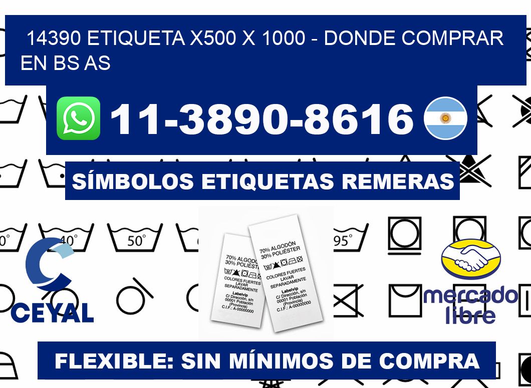 14390 etiqueta x500 x 1000 - Donde Comprar en bs as