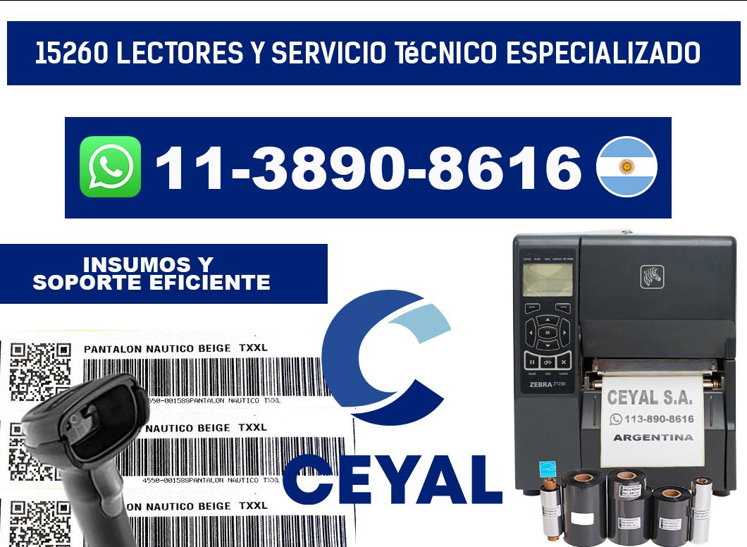 15260 Lectores y Servicio Técnico Especializado