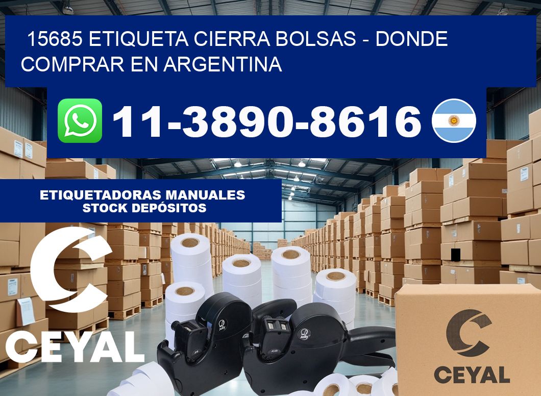15685 etiqueta Cierra Bolsas – Donde Comprar en Argentina