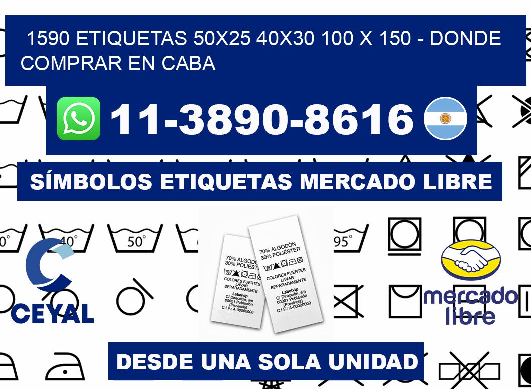 1590 etiquetas 50x25 40x30 100 x 150 - Donde Comprar en Caba