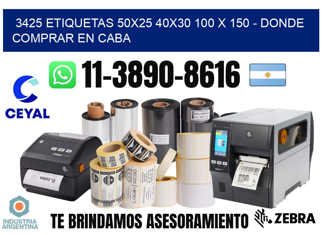 3425 etiquetas 50x25 40x30 100 x 150 - Donde Comprar en Caba