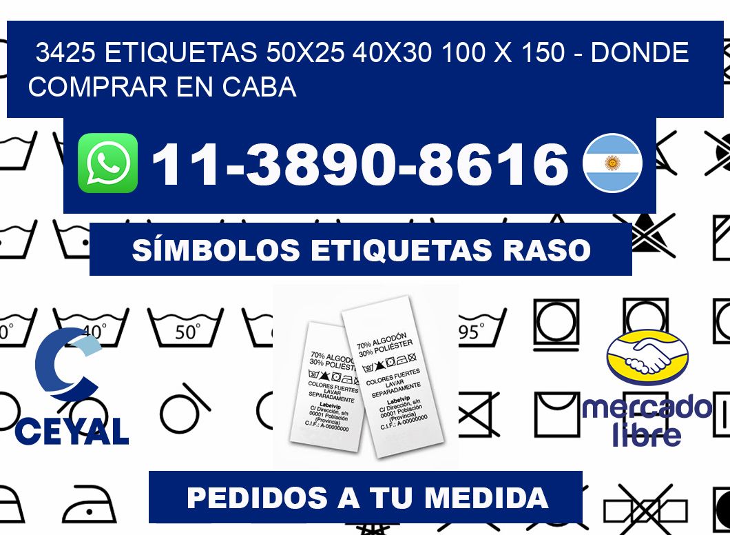 3425 etiquetas 50x25 40x30 100 x 150 - Donde Comprar en Caba