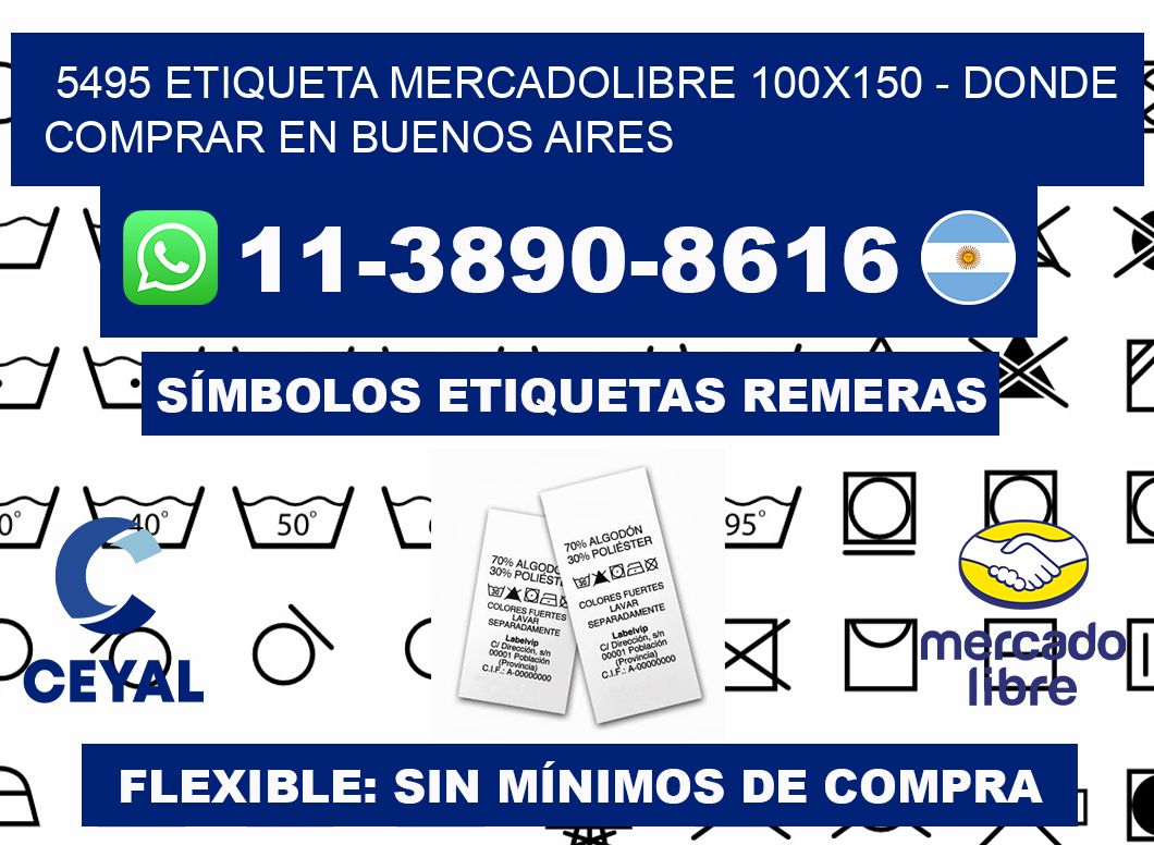 5495 etiqueta MercadoLibre 100x150 - Donde Comprar en Buenos Aires