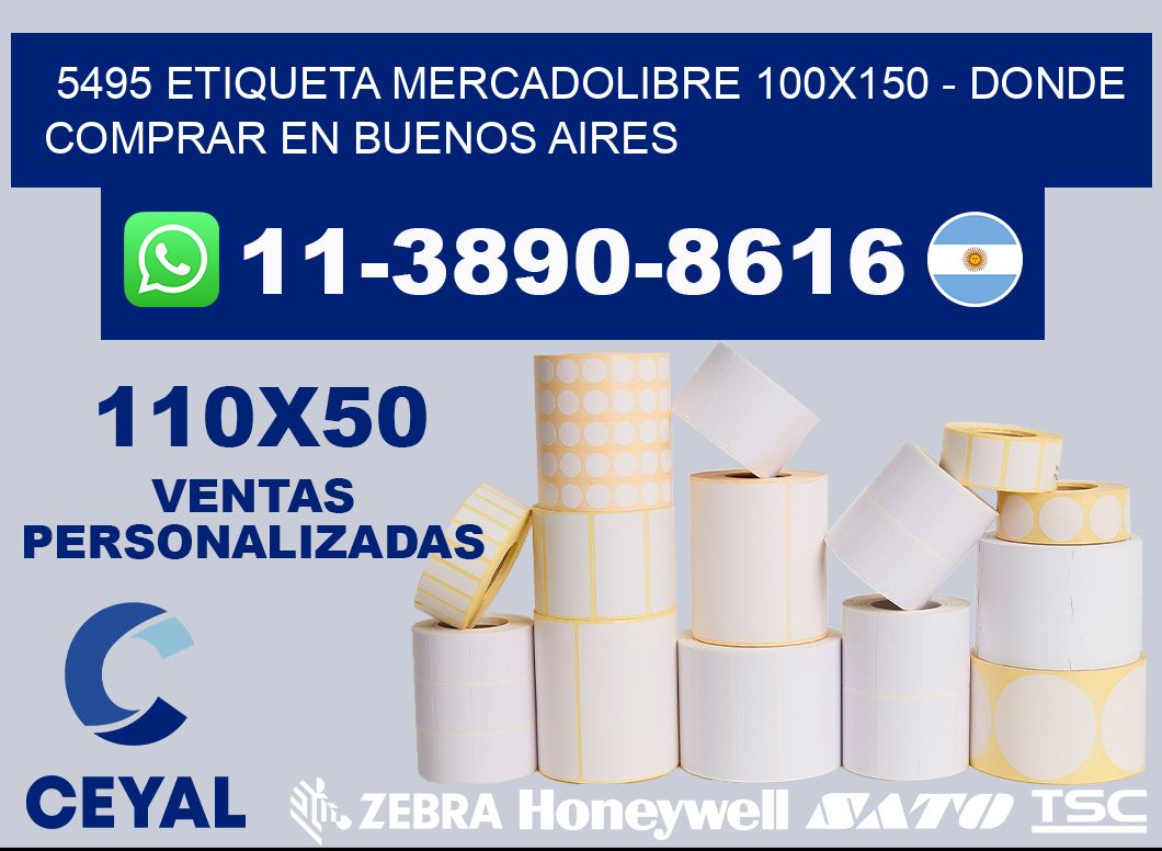 5495 etiqueta MercadoLibre 100x150 - Donde Comprar en Buenos Aires