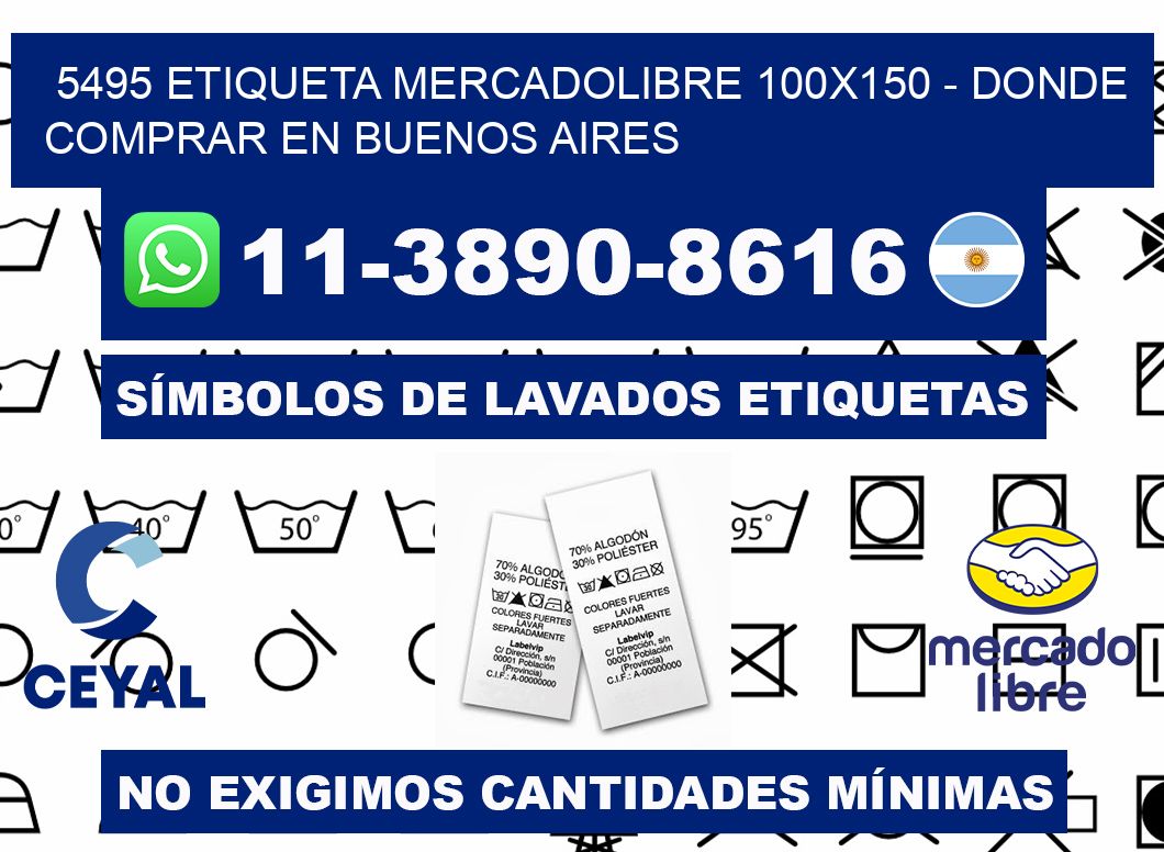 5495 etiqueta MercadoLibre 100x150 - Donde Comprar en Buenos Aires