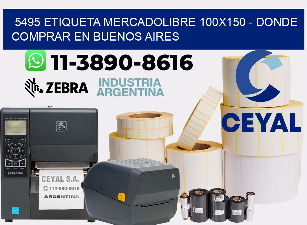 5495 etiqueta MercadoLibre 100x150 - Donde Comprar en Buenos Aires