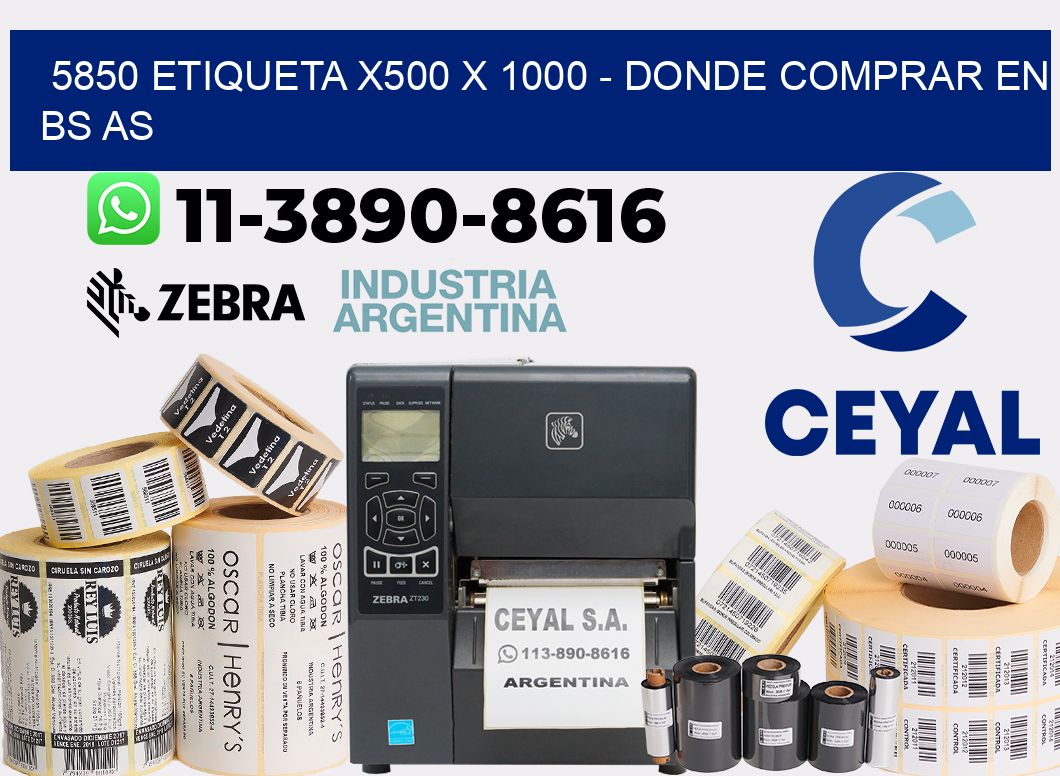 5850 etiqueta x500 x 1000 - Donde Comprar en bs as