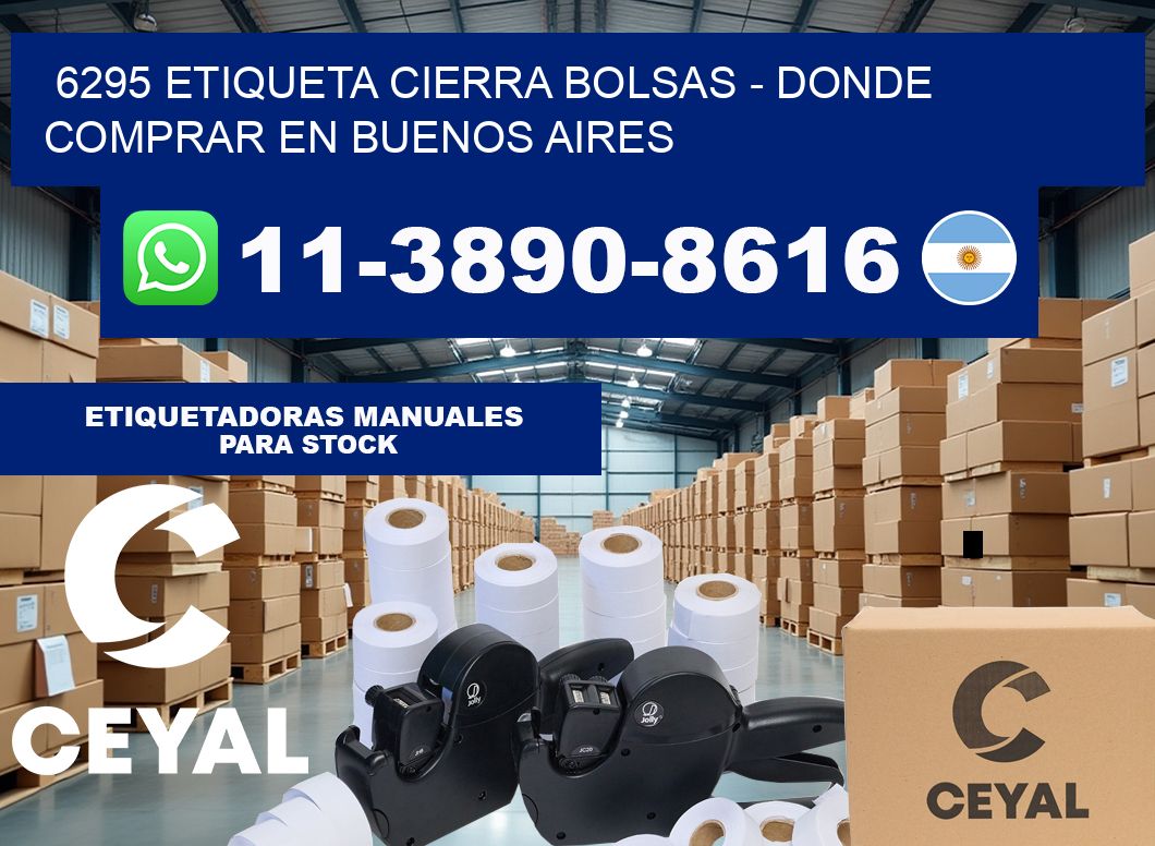 6295 etiqueta Cierra Bolsas – Donde Comprar en Buenos Aires