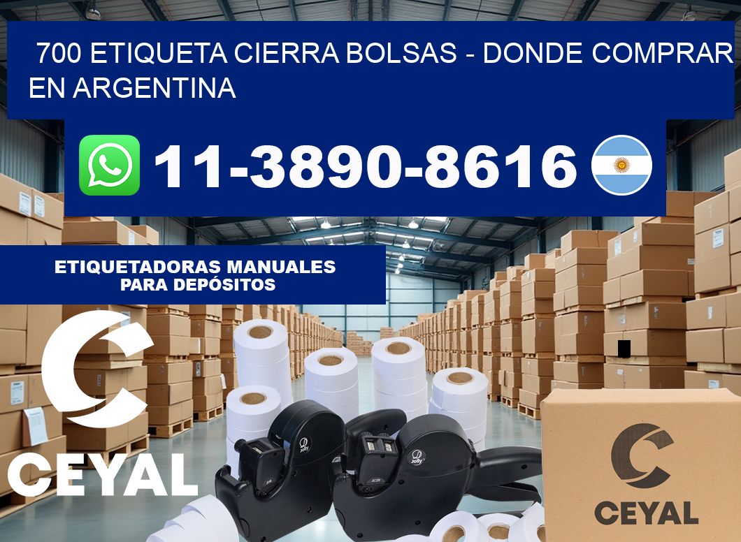 700 etiqueta Cierra Bolsas – Donde Comprar en Argentina