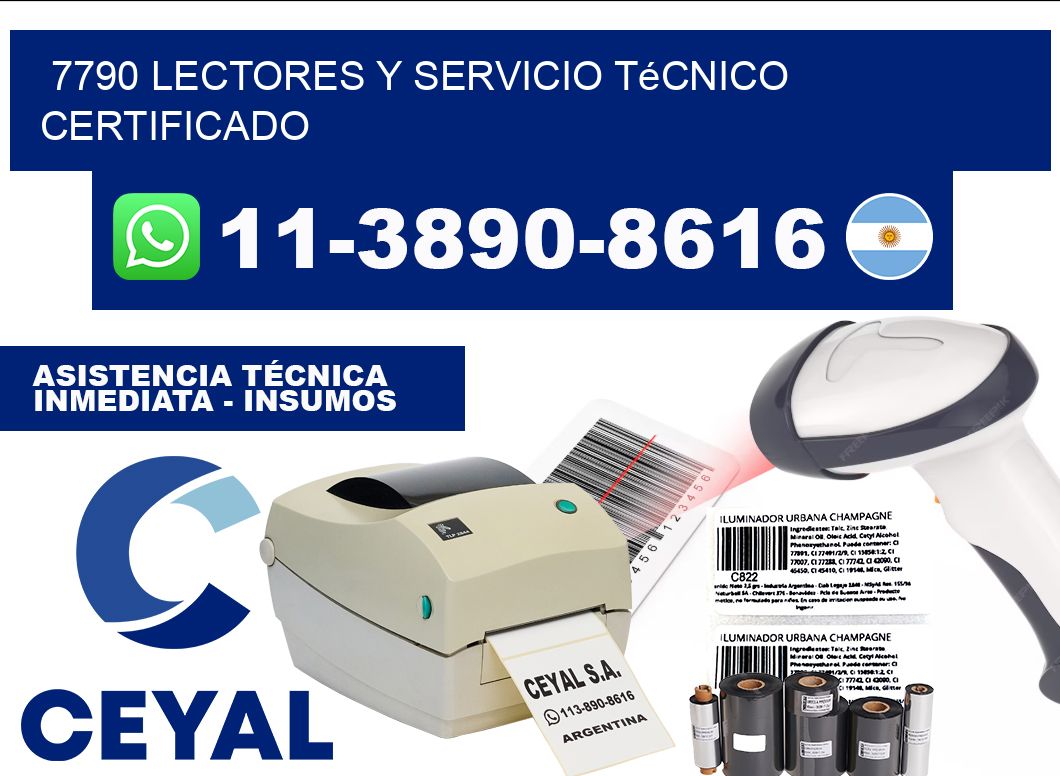 7790 Lectores y Servicio Técnico Certificado
