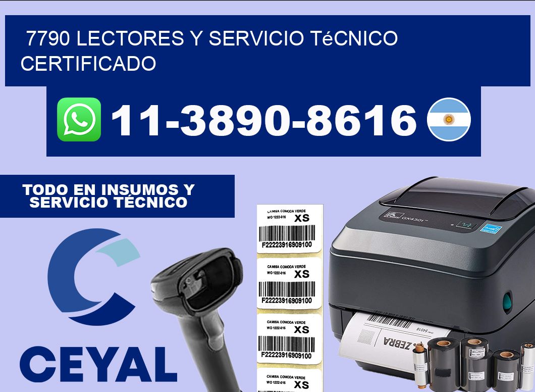 7790 Lectores y Servicio Técnico Certificado